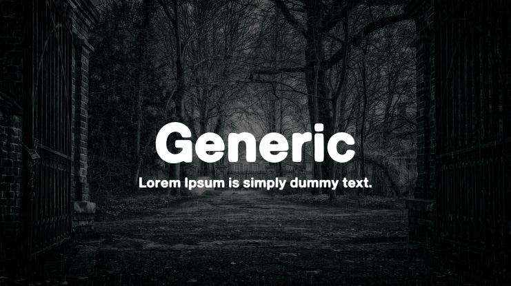 Generic Font Family