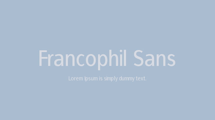Francophil Sans Font Family