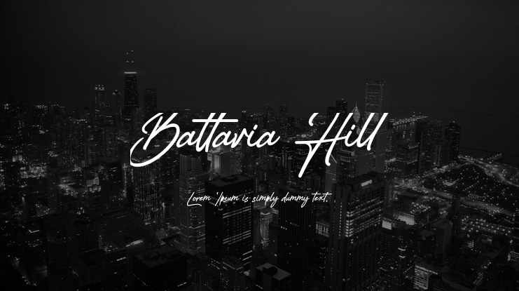 Battavia Hill Font