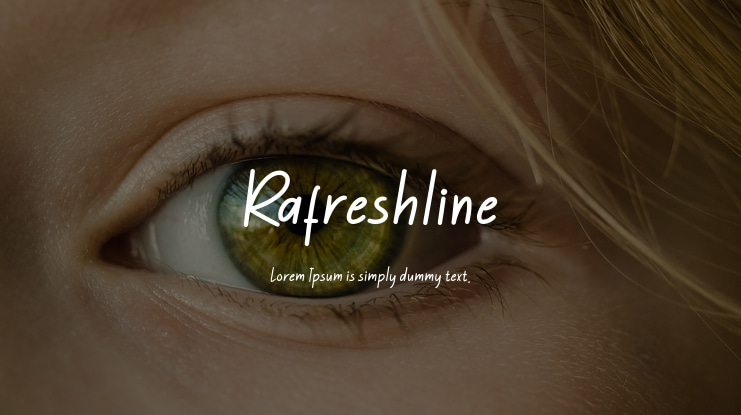 Rafreshline Font