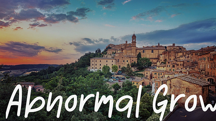 Abnormal Grow Font