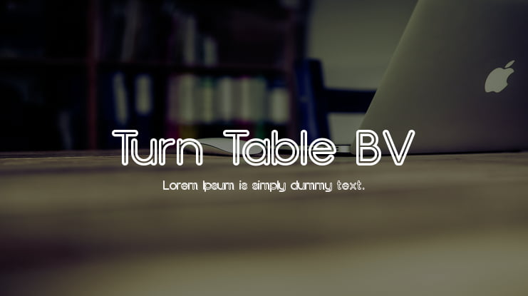 Turn Table BV Font