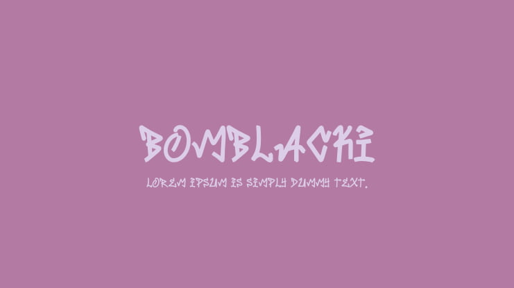 BOMBLACKI Font