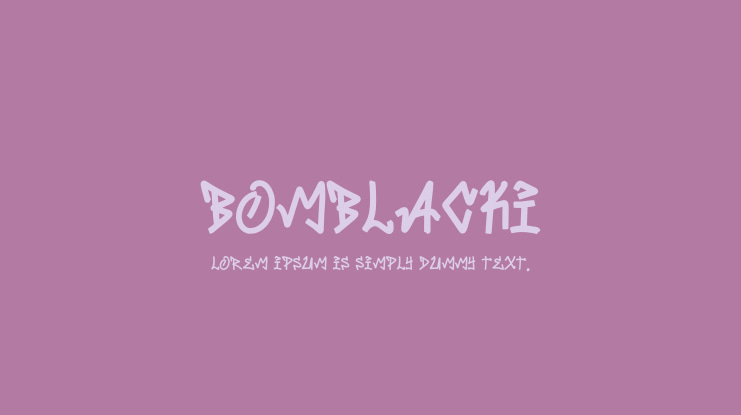 BOMBLACKI Font