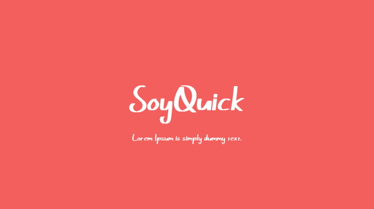 SoyQuick Font