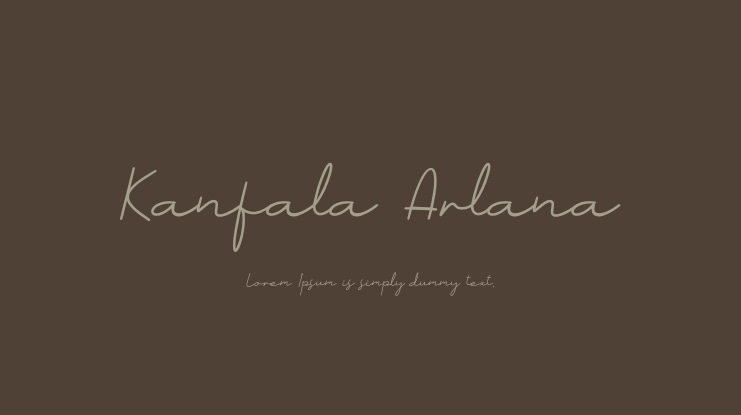 Kanfala Arlana Font