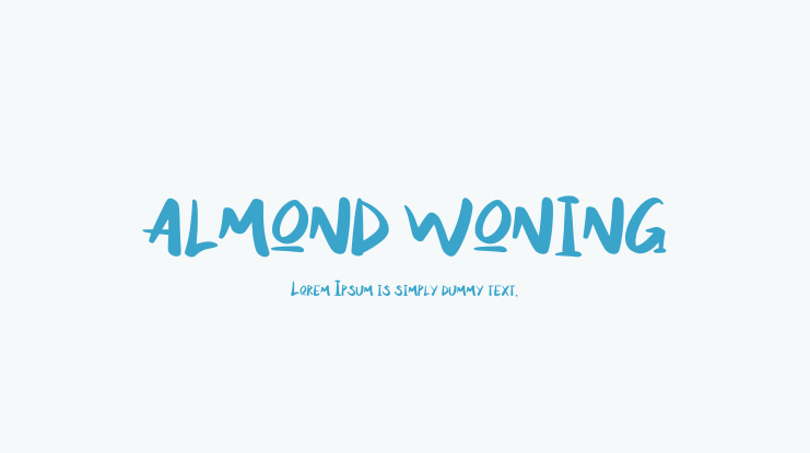 ALMOND WONING Font