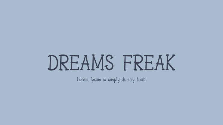 DREAMS FREAK Font