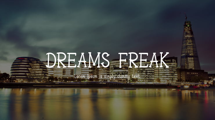 DREAMS FREAK Font