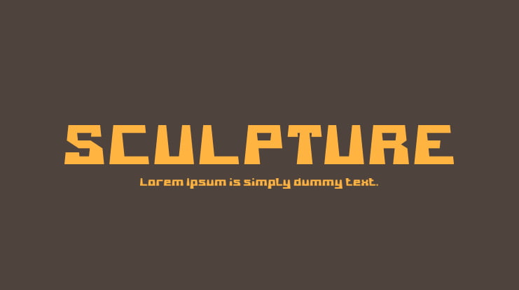 SCULPTURE Font