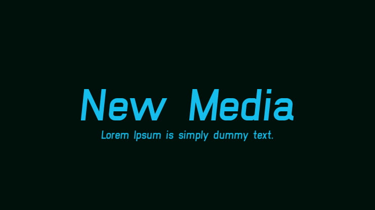 New Media Font Family