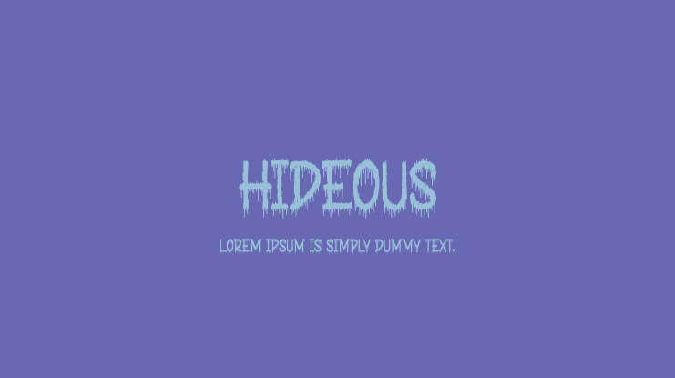 Hideous Font