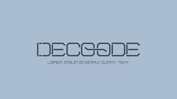 Decoode Font