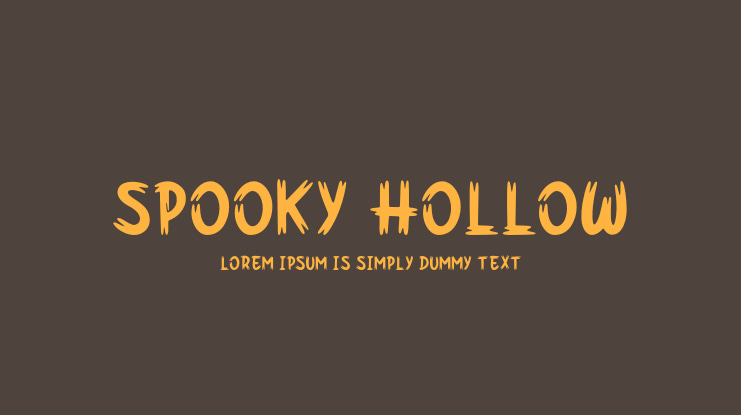 Spooky Hollow Font