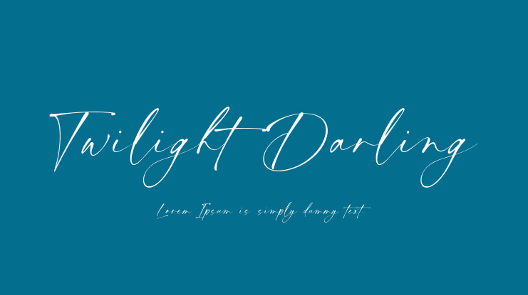 Twilight Darling Font