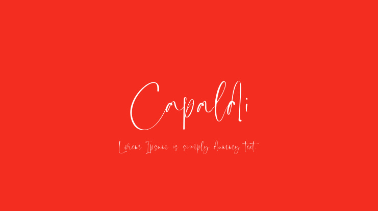 Capaldi Font