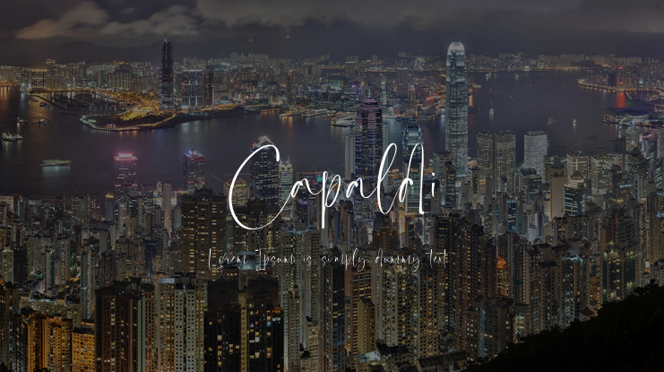 Capaldi Font