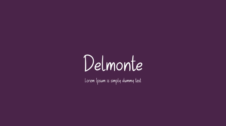 Delmonte Font