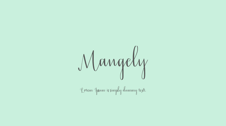 Mangely Font