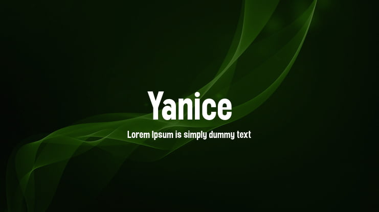 Yanice Font