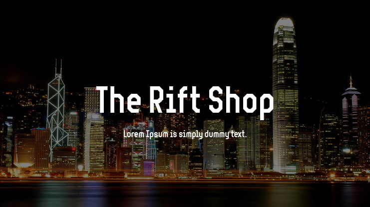 The Rift Shop Font