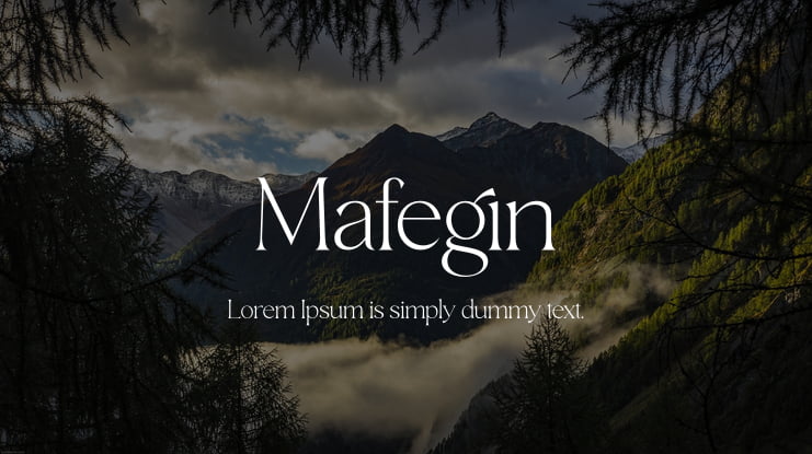 Mafegin Font