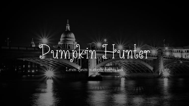 Pumpkin Hunter Font