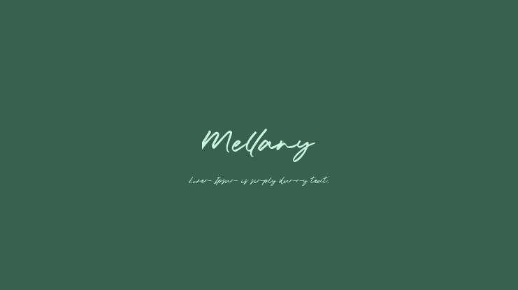 Mellany Font