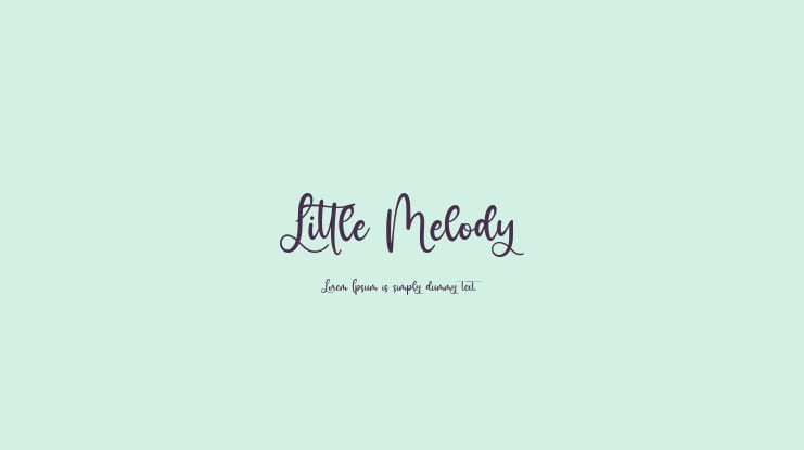 Little Melody Font