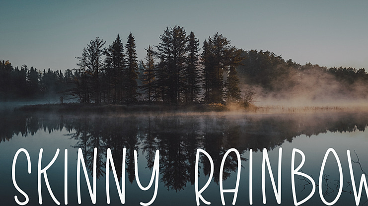 Skinny Rainbow Font