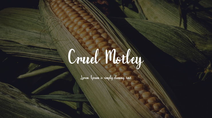 Cruel Motley Font