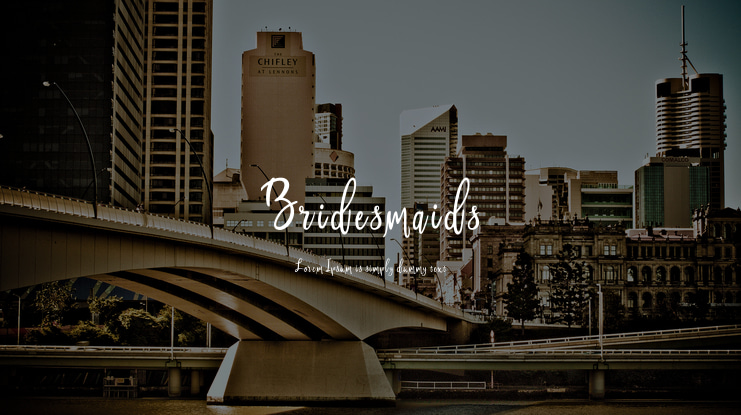 Bridesmaids Font
