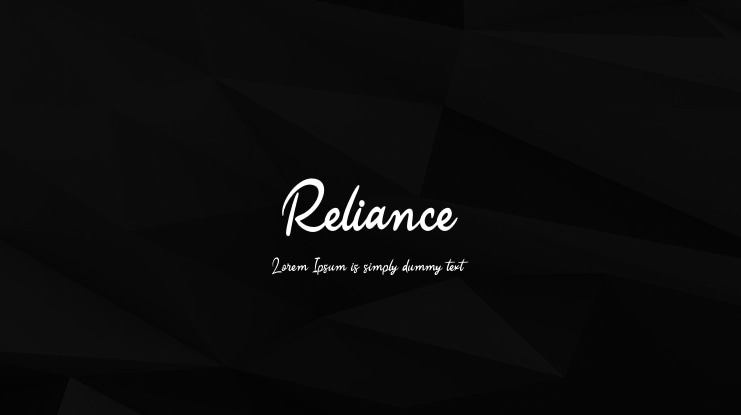 Reliance Font