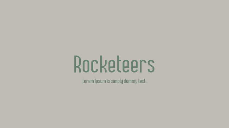 Rocketeers Font