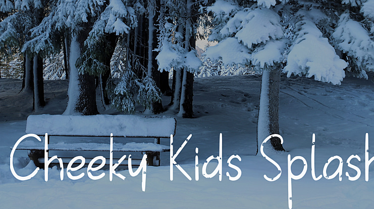 Cheeky Kids Splash Font