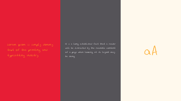 Letra De Su Hija Font