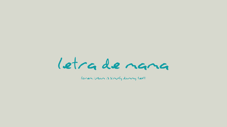 Letra De Mama Font