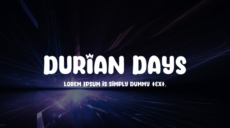 Durian Days Font