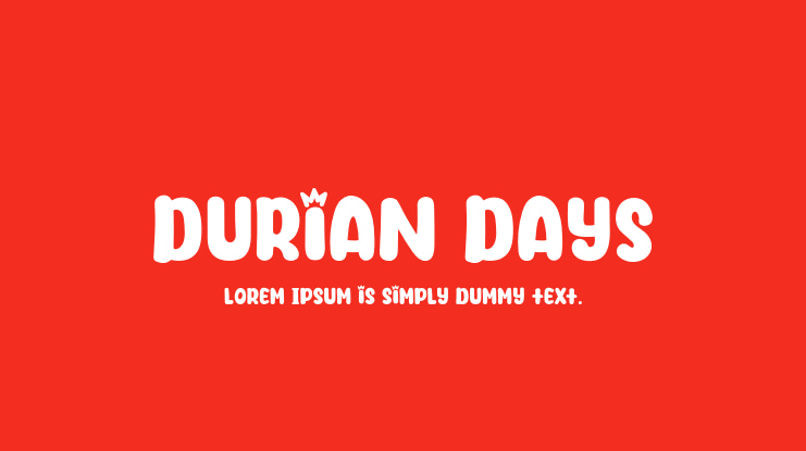 Durian Days Font