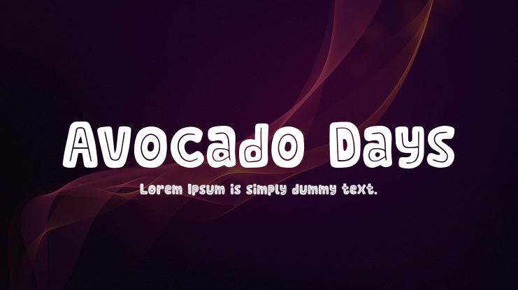 Avocado Days Font