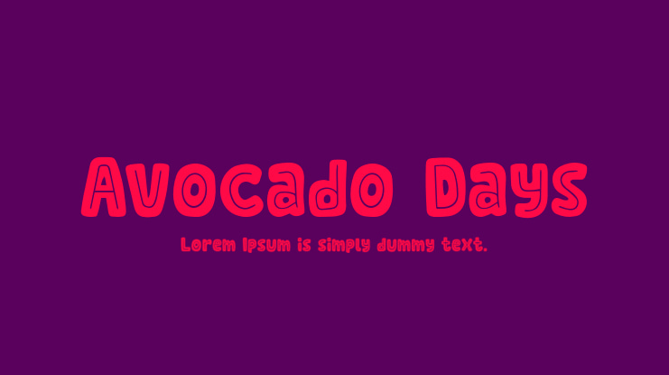 Avocado Days Font