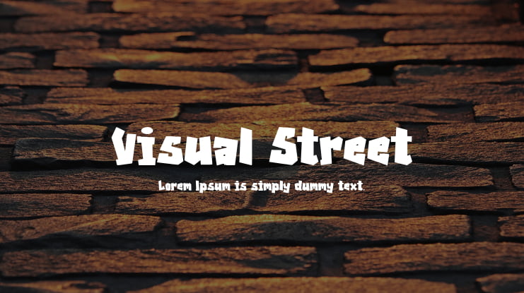 Visual Street Font