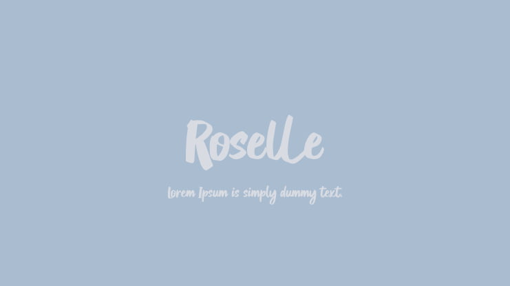Roselle Font