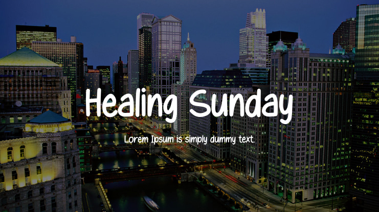 Healing Sunday Font