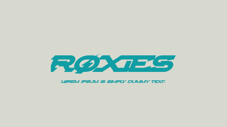 Roxies Font