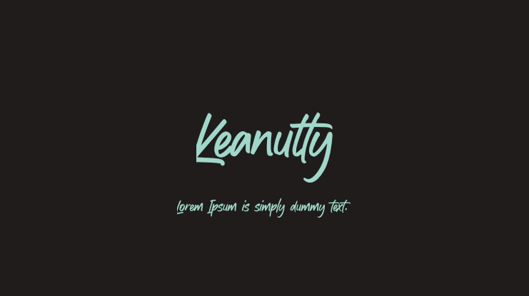 Keanutty Font