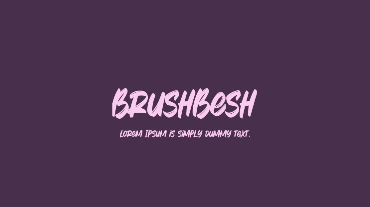 BrushBesh Font