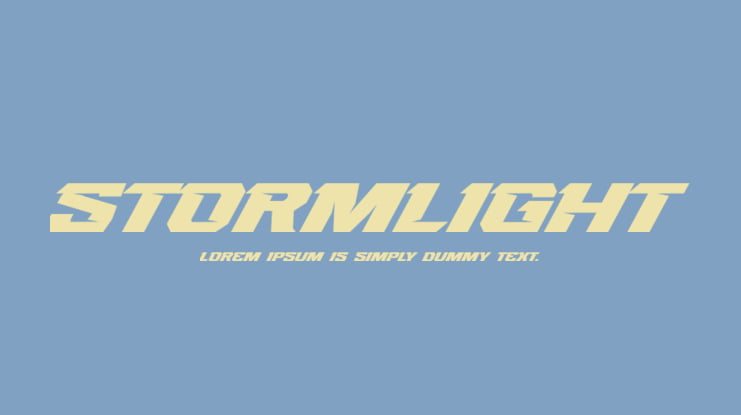 Stormlight Font