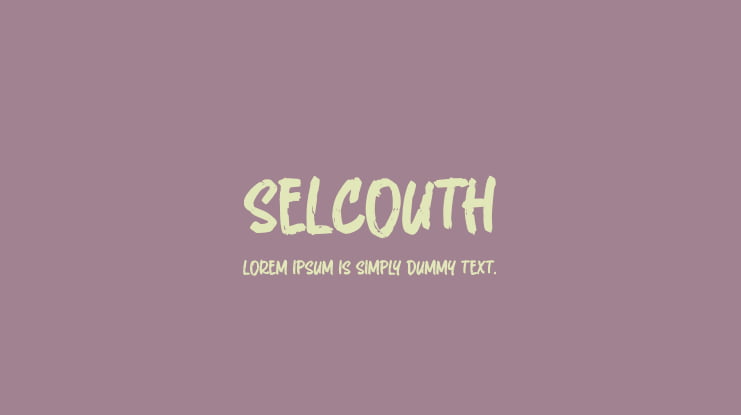 Selcouth Font