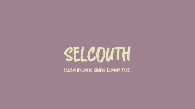 Selcouth Font